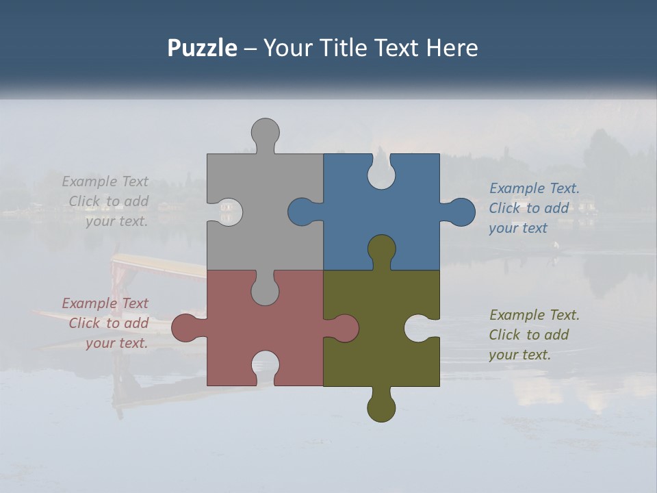 Kashmir Seller Lake PowerPoint Template