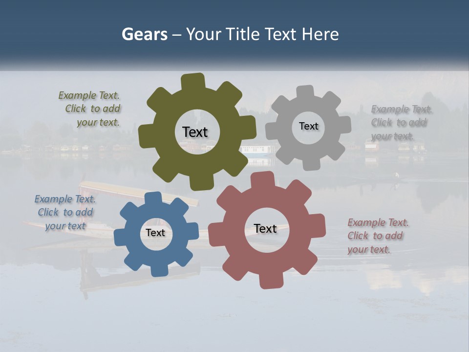 Kashmir Seller Lake PowerPoint Template