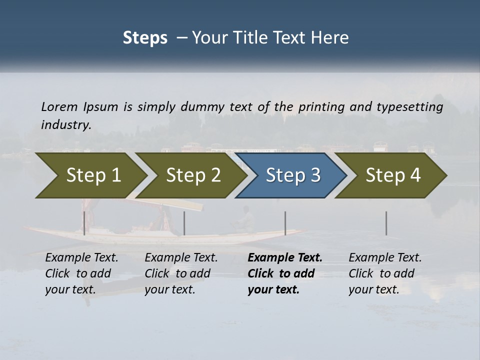 Kashmir Seller Lake PowerPoint Template
