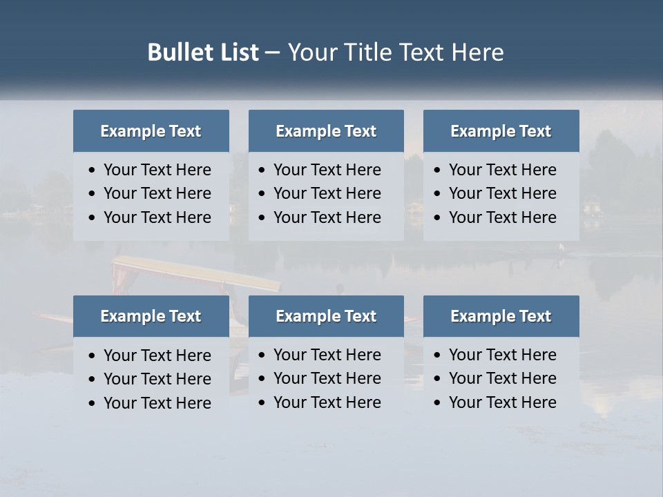 Kashmir Seller Lake PowerPoint Template