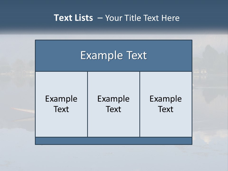 Kashmir Seller Lake PowerPoint Template