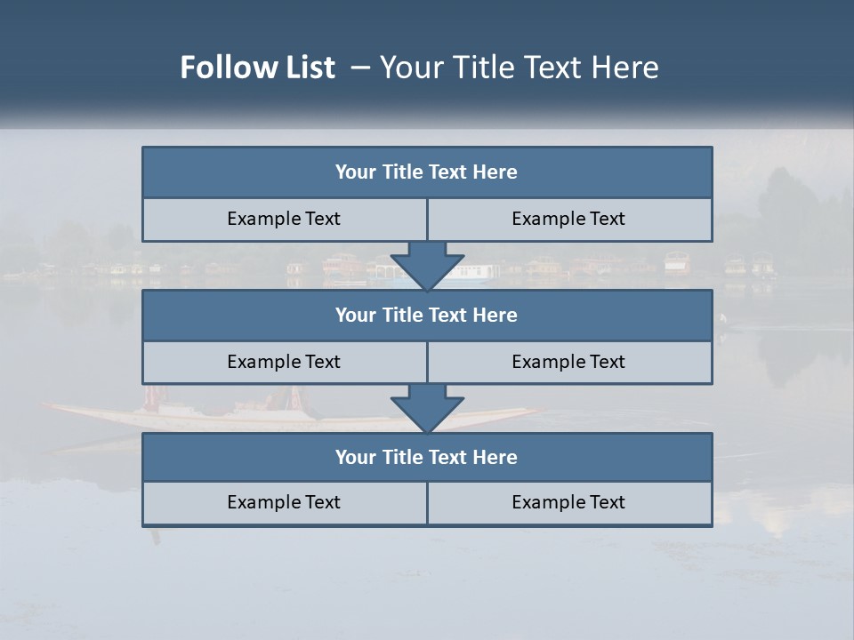 Kashmir Seller Lake PowerPoint Template