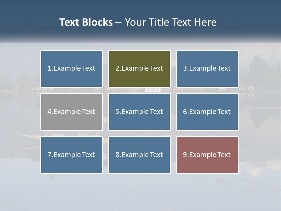 Kashmir Seller Lake PowerPoint Template