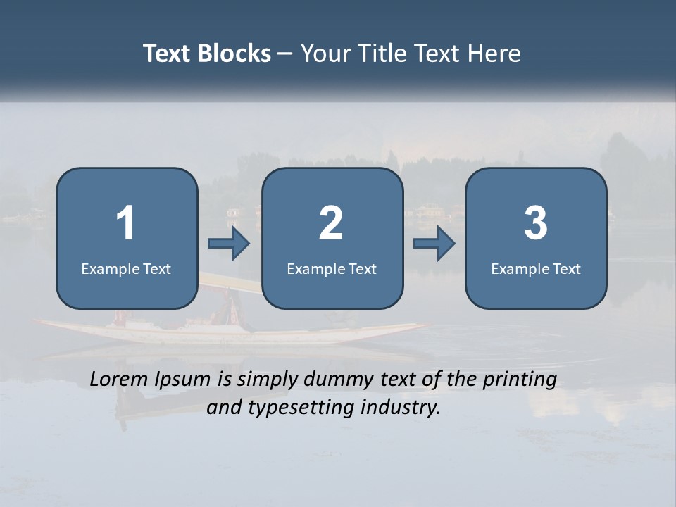 Kashmir Seller Lake PowerPoint Template