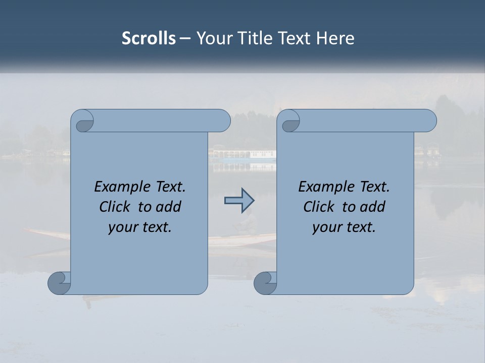 Kashmir Seller Lake PowerPoint Template