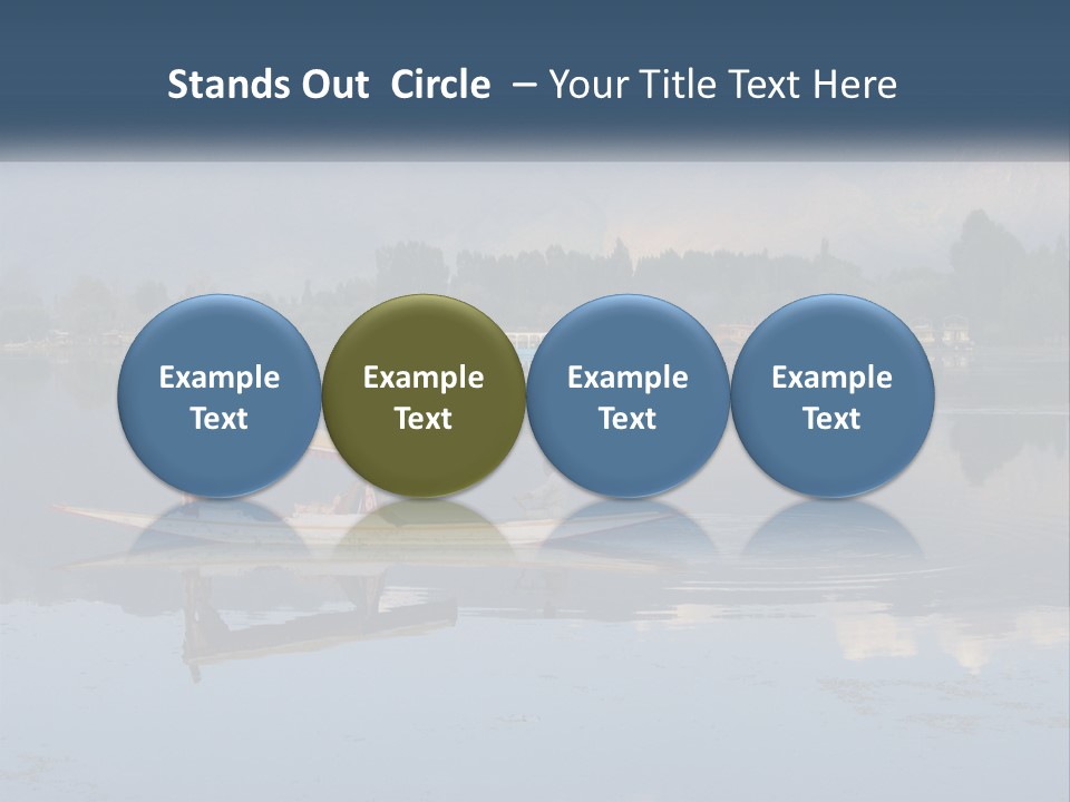 Kashmir Seller Lake PowerPoint Template