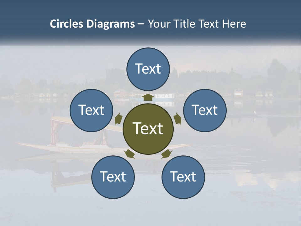 Kashmir Seller Lake PowerPoint Template