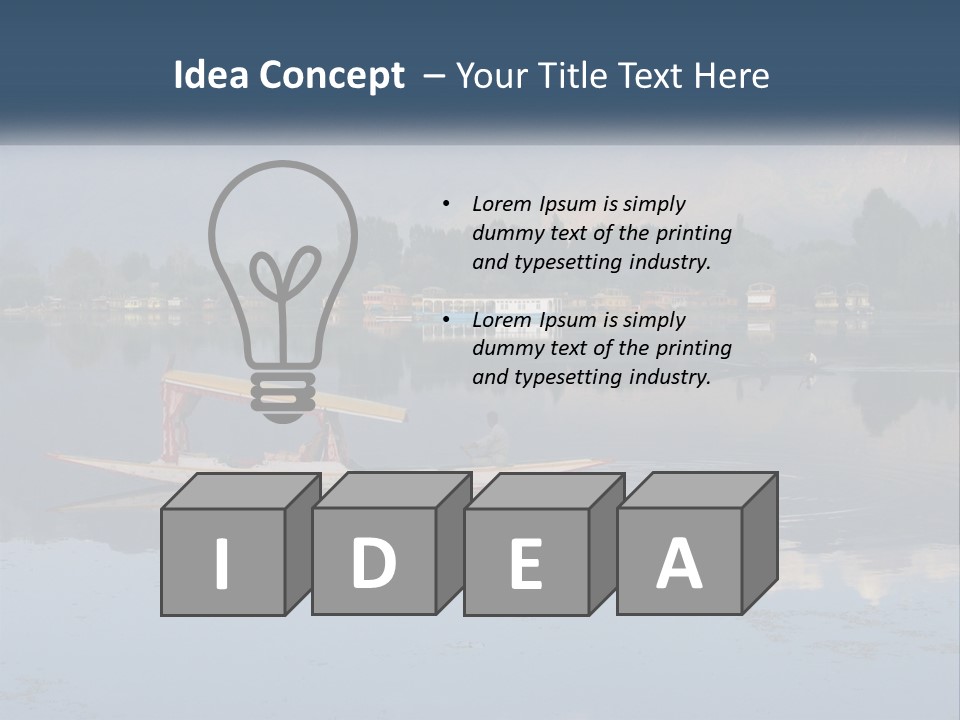 Kashmir Seller Lake PowerPoint Template