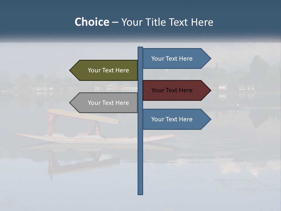 Kashmir Seller Lake PowerPoint Template