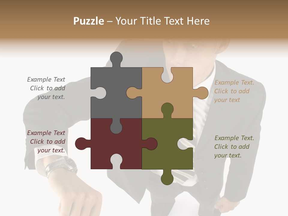 Tie Human Businessman PowerPoint Template