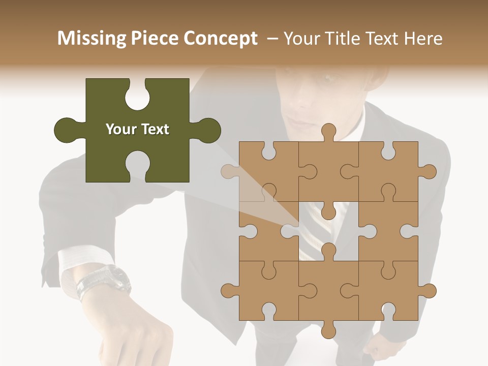 Tie Human Businessman PowerPoint Template