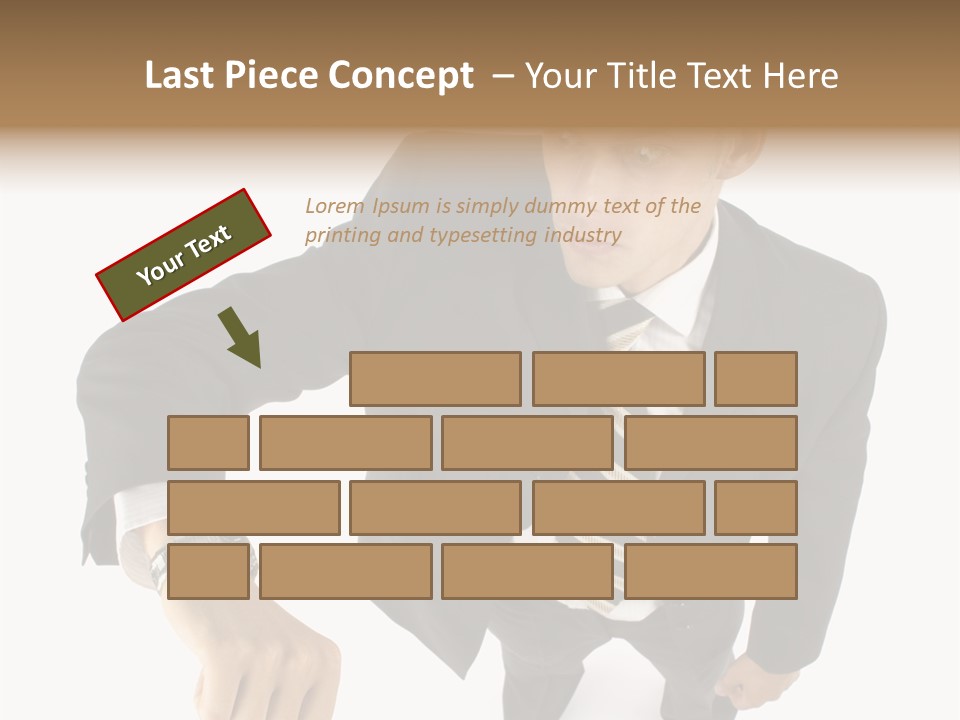 Tie Human Businessman PowerPoint Template