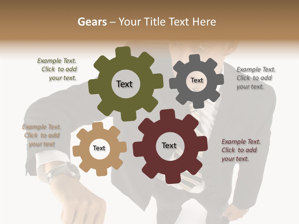 Tie Human Businessman PowerPoint Template