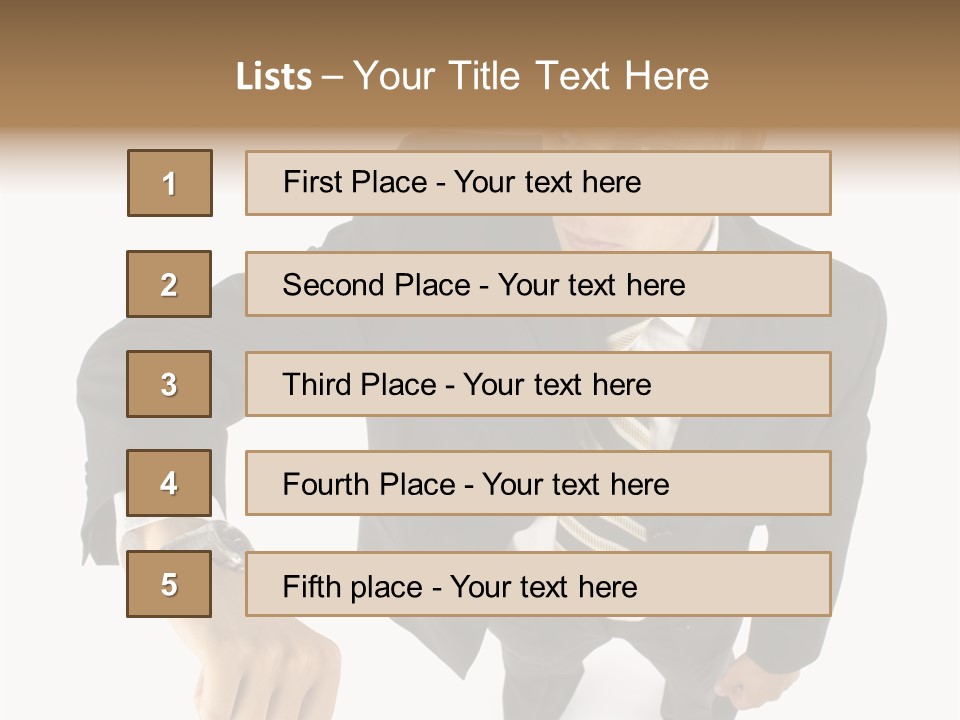 Tie Human Businessman PowerPoint Template