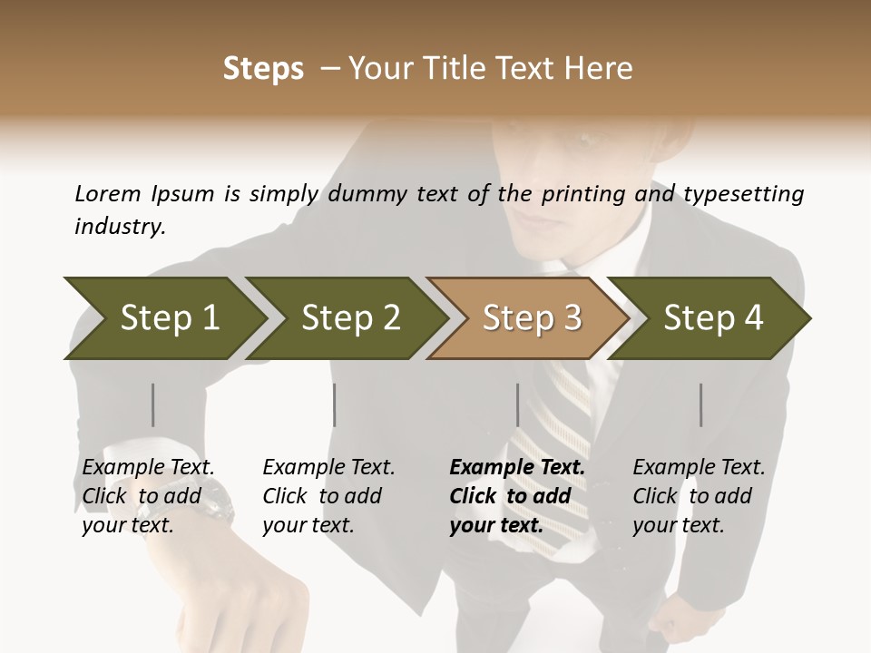 Tie Human Businessman PowerPoint Template