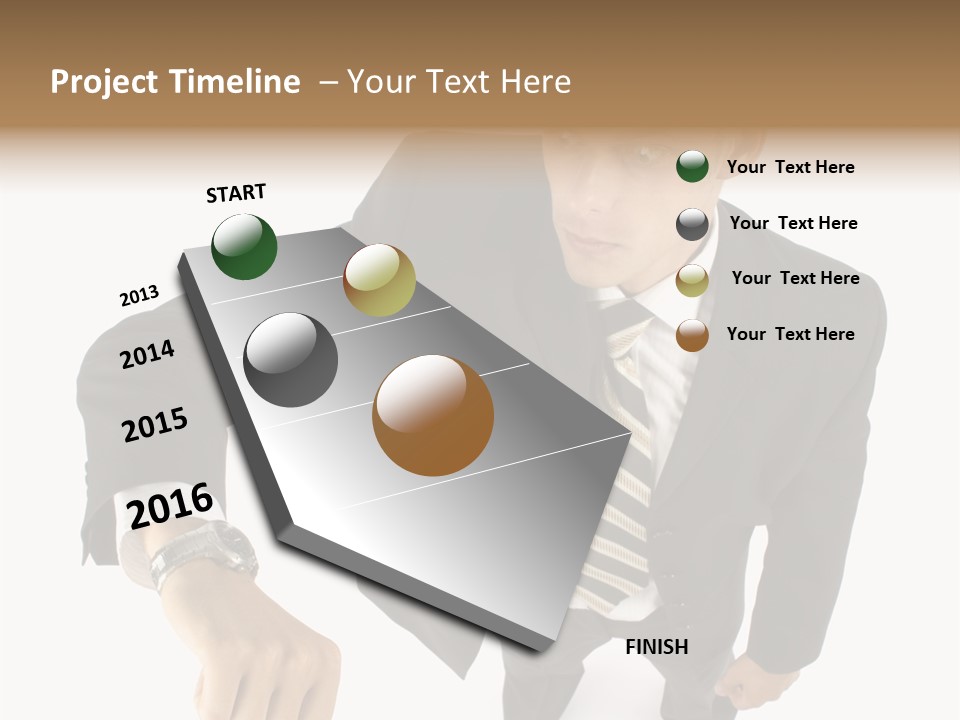 Tie Human Businessman PowerPoint Template