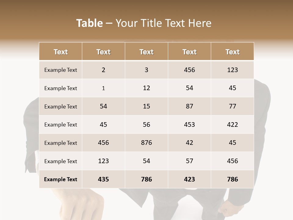 Tie Human Businessman PowerPoint Template