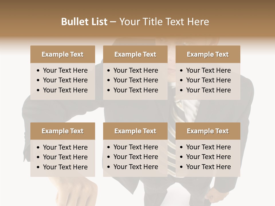Tie Human Businessman PowerPoint Template
