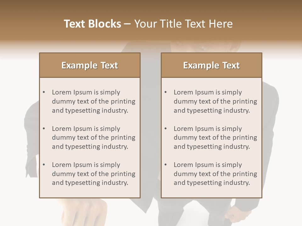 Tie Human Businessman PowerPoint Template