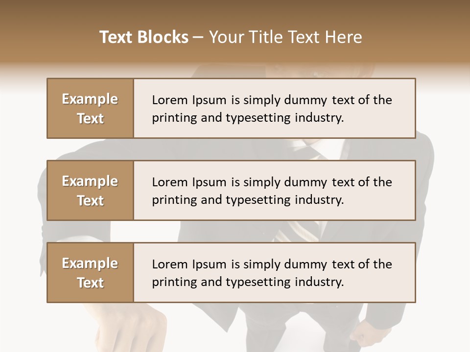 Tie Human Businessman PowerPoint Template
