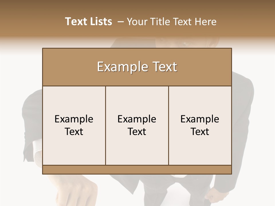 Tie Human Businessman PowerPoint Template