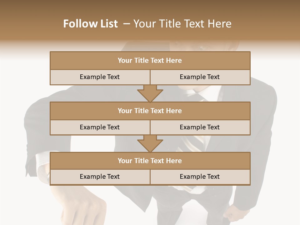 Tie Human Businessman PowerPoint Template