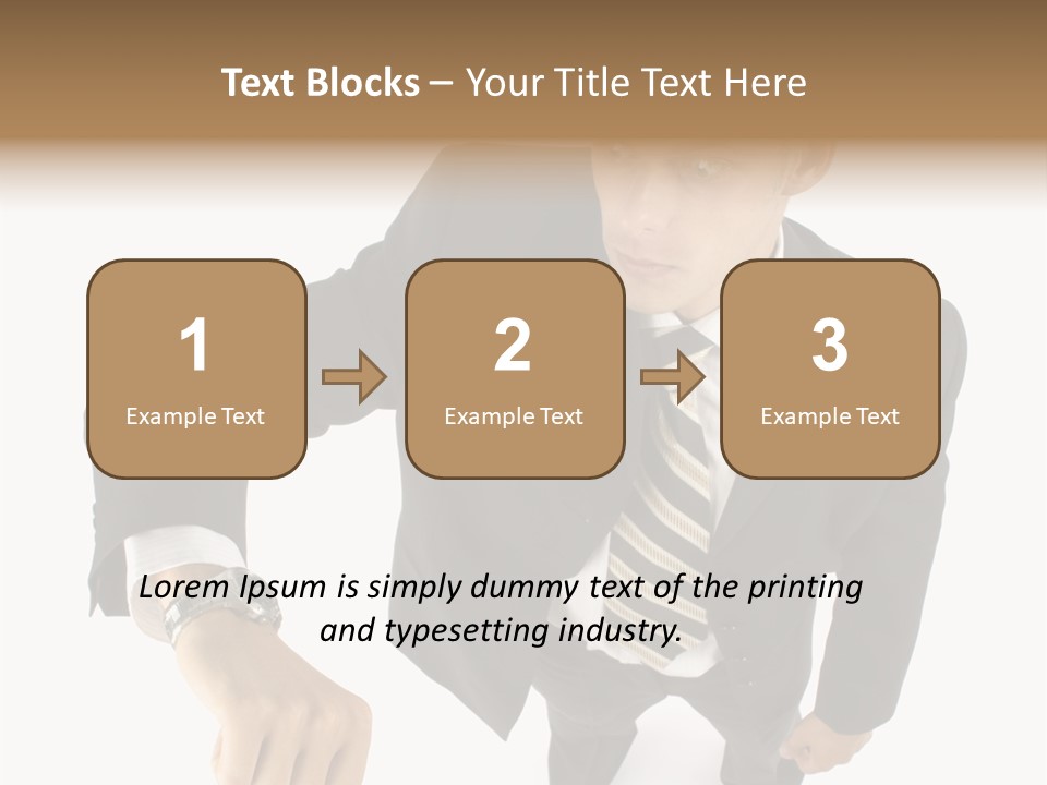 Tie Human Businessman PowerPoint Template
