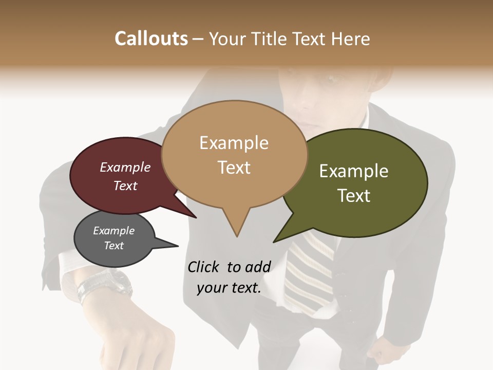 Tie Human Businessman PowerPoint Template