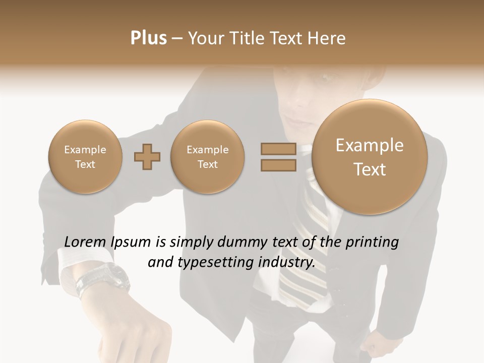Tie Human Businessman PowerPoint Template