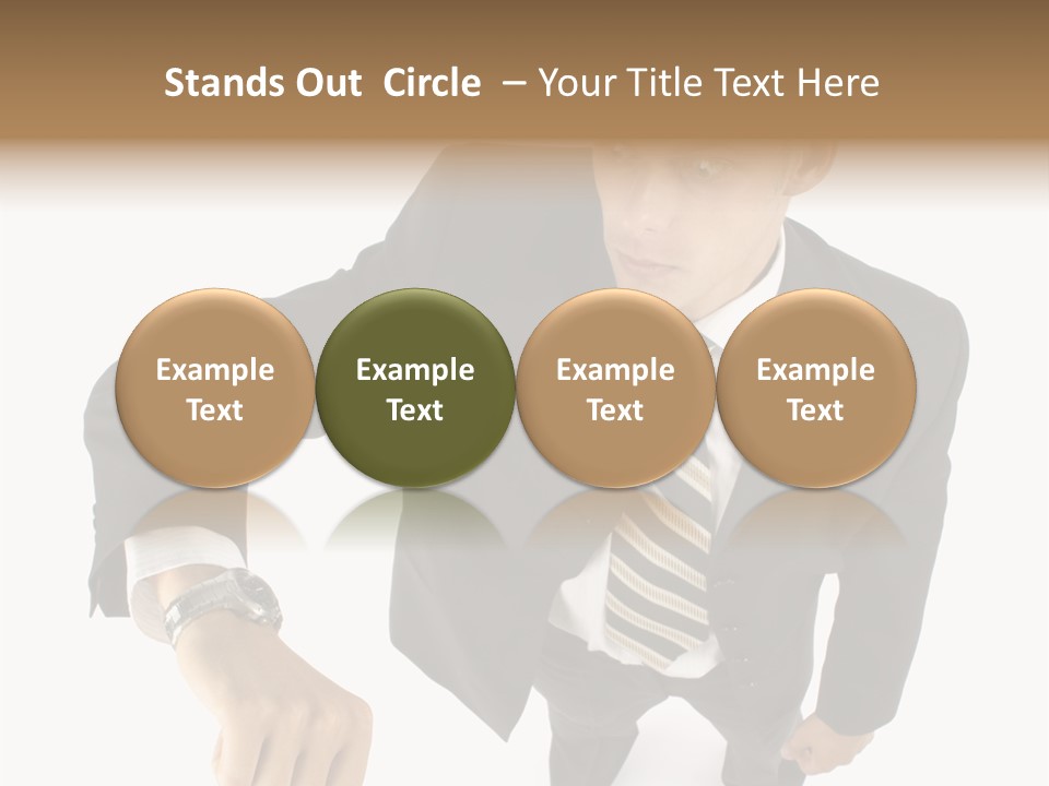 Tie Human Businessman PowerPoint Template