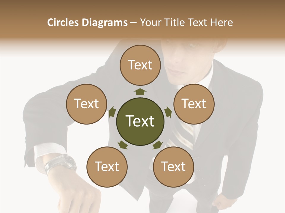 Tie Human Businessman PowerPoint Template