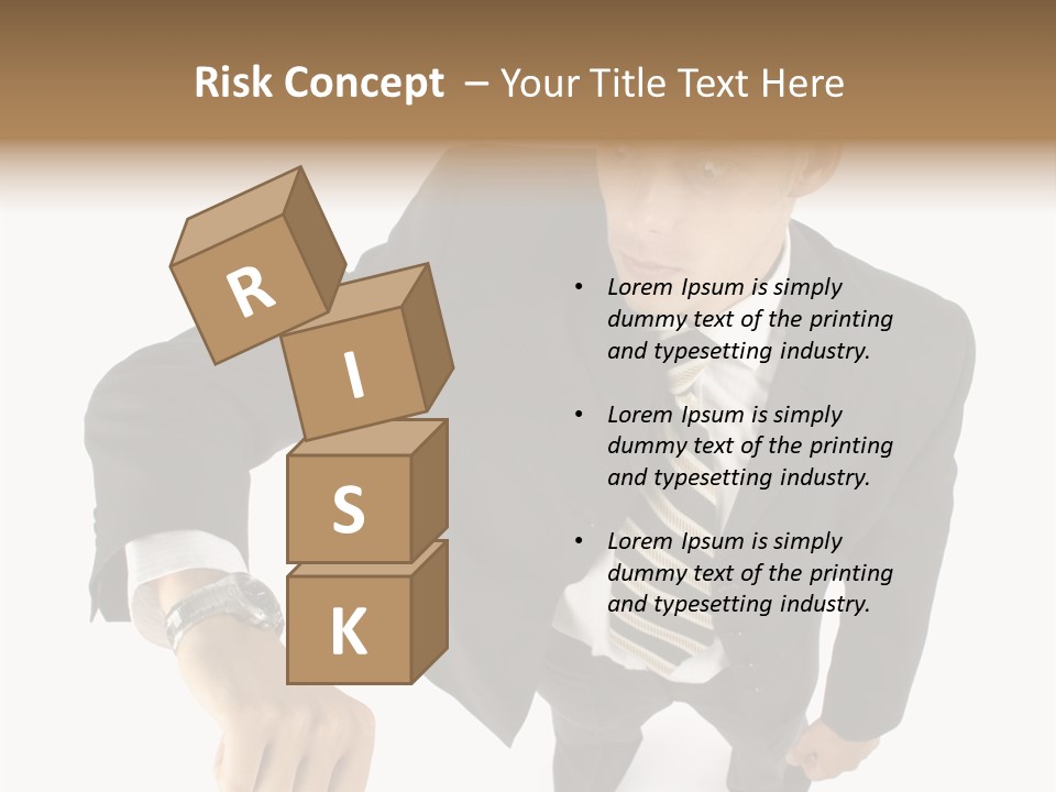 Tie Human Businessman PowerPoint Template