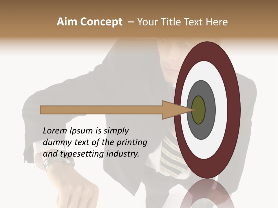 Tie Human Businessman PowerPoint Template