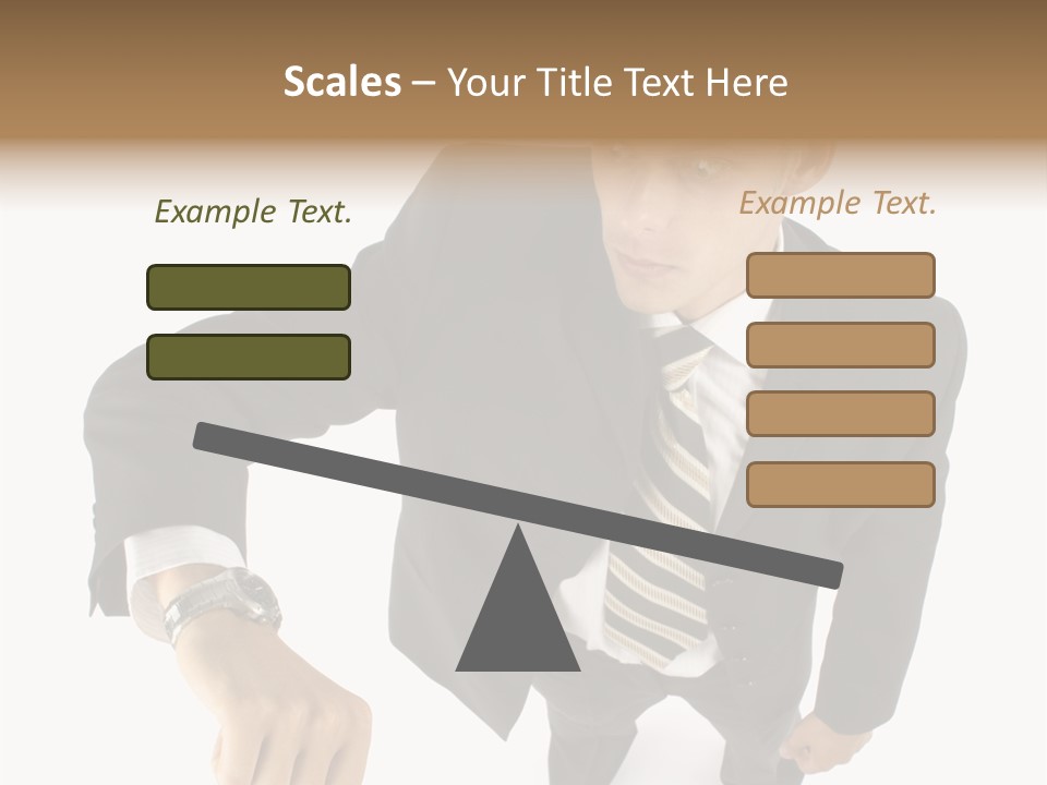 Tie Human Businessman PowerPoint Template