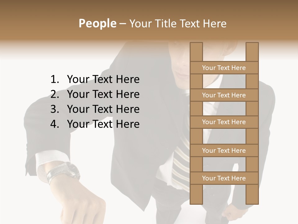 Tie Human Businessman PowerPoint Template