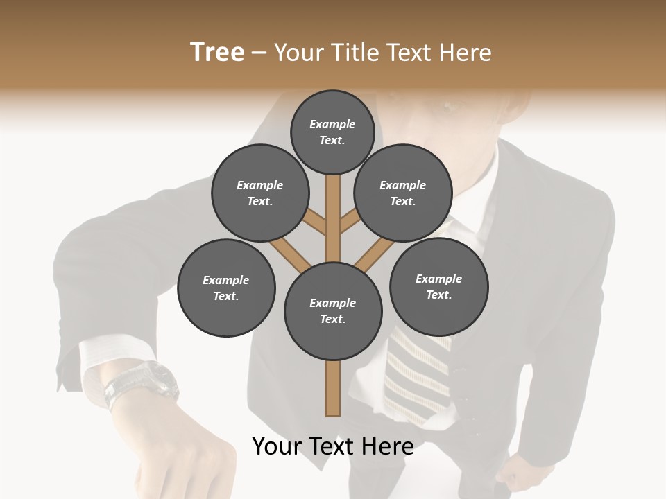 Tie Human Businessman PowerPoint Template