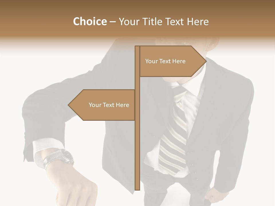 Tie Human Businessman PowerPoint Template