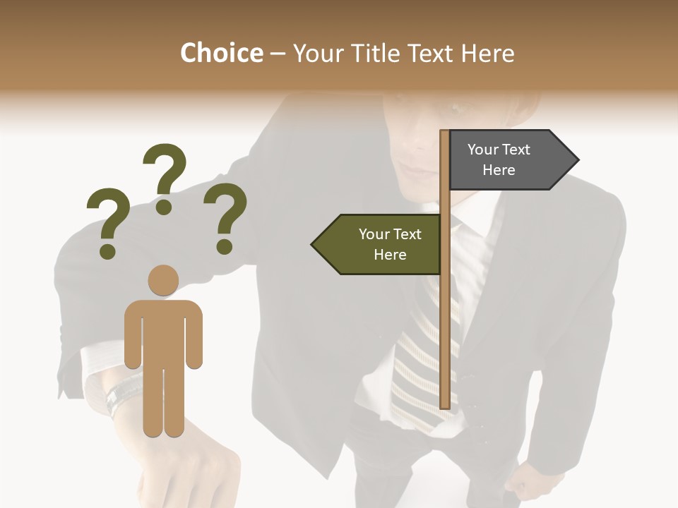 Tie Human Businessman PowerPoint Template