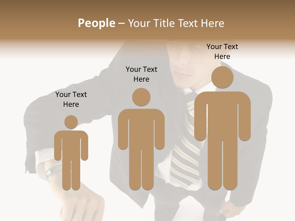 Tie Human Businessman PowerPoint Template