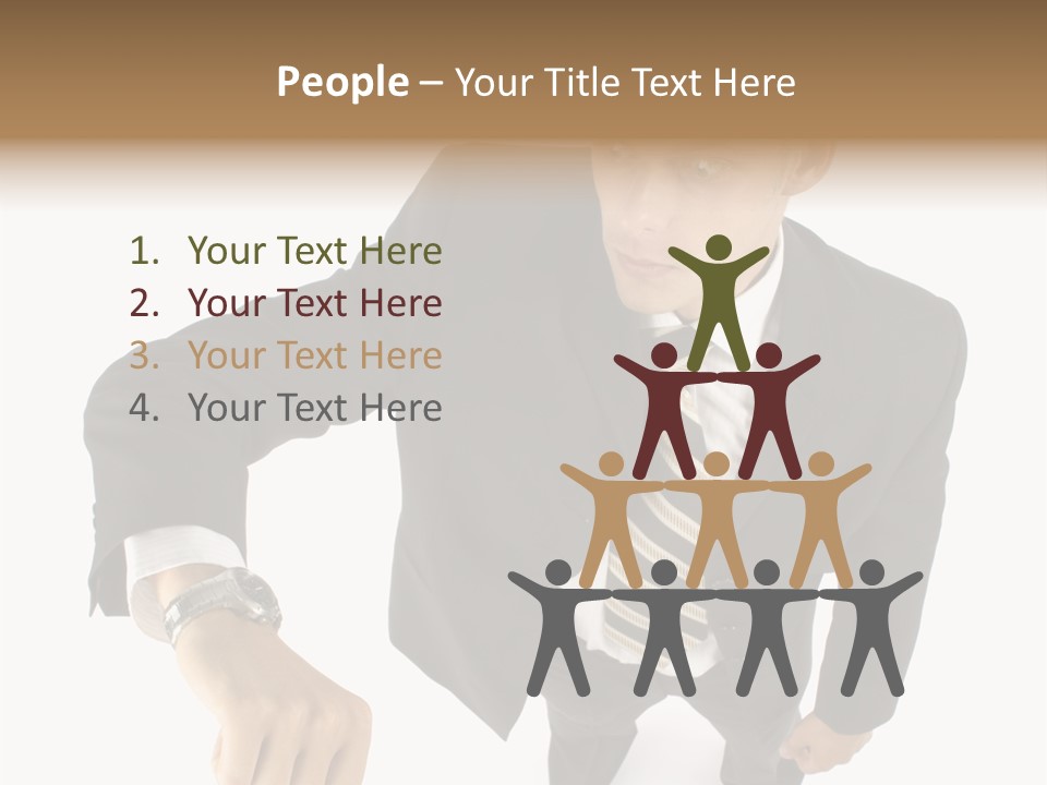 Tie Human Businessman PowerPoint Template