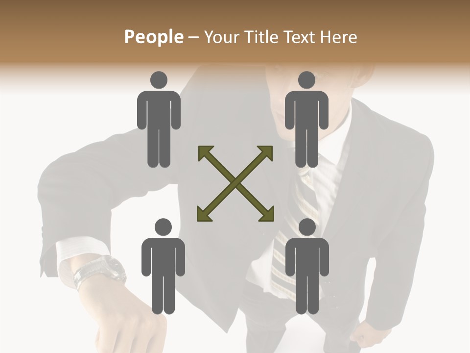Tie Human Businessman PowerPoint Template