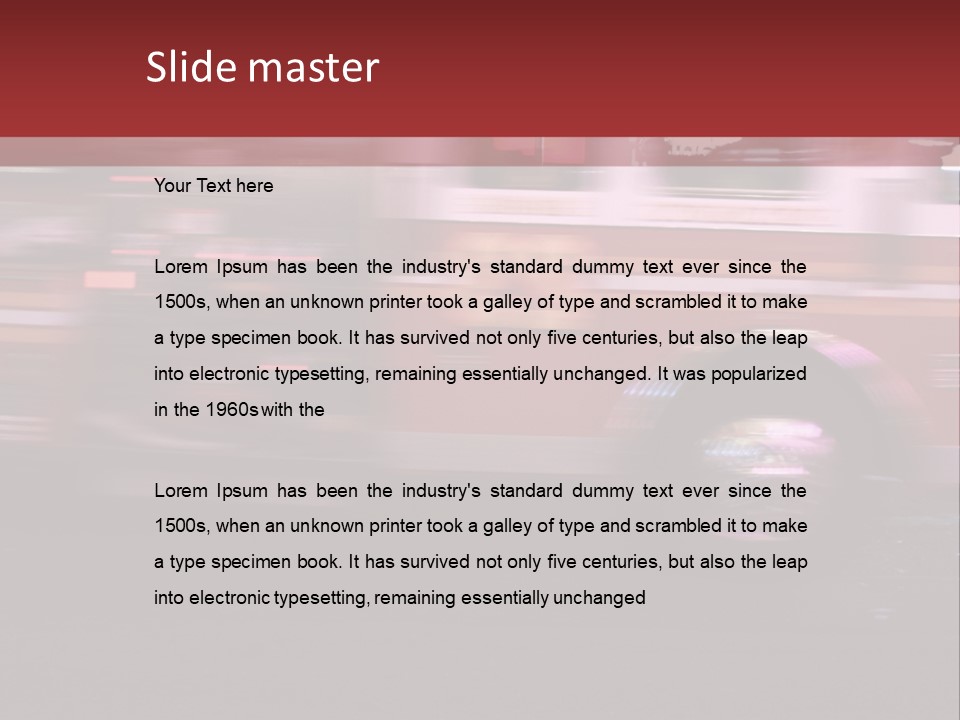 Metro Usa Lights PowerPoint Template