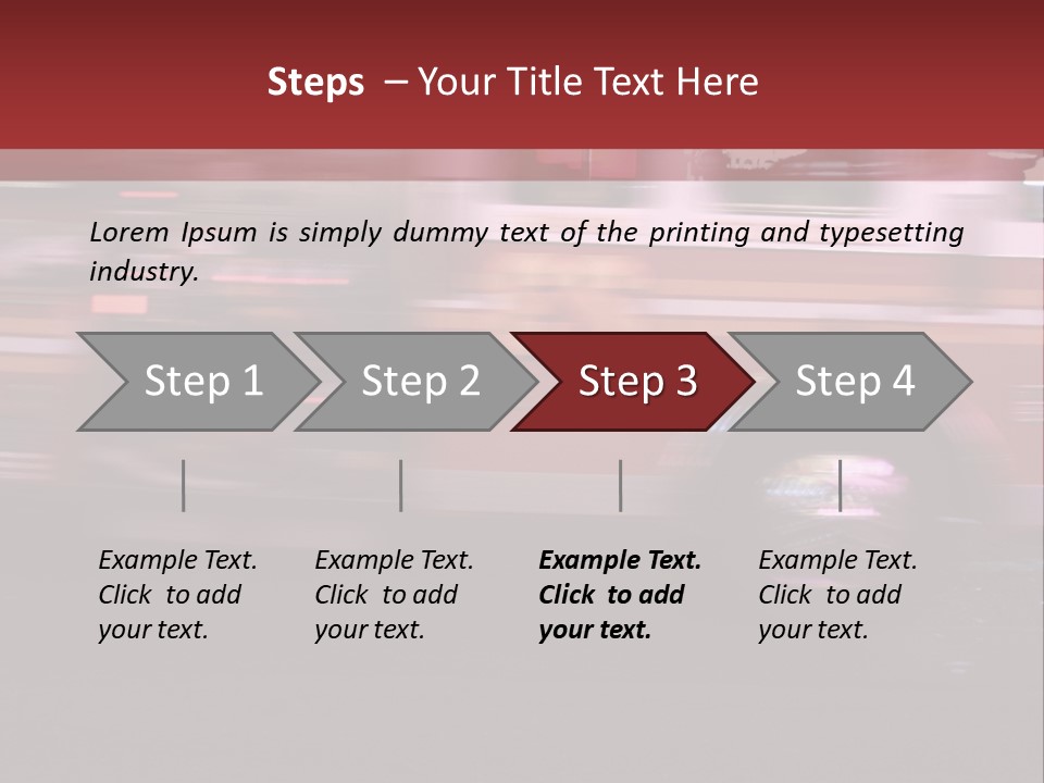 Metro Usa Lights PowerPoint Template