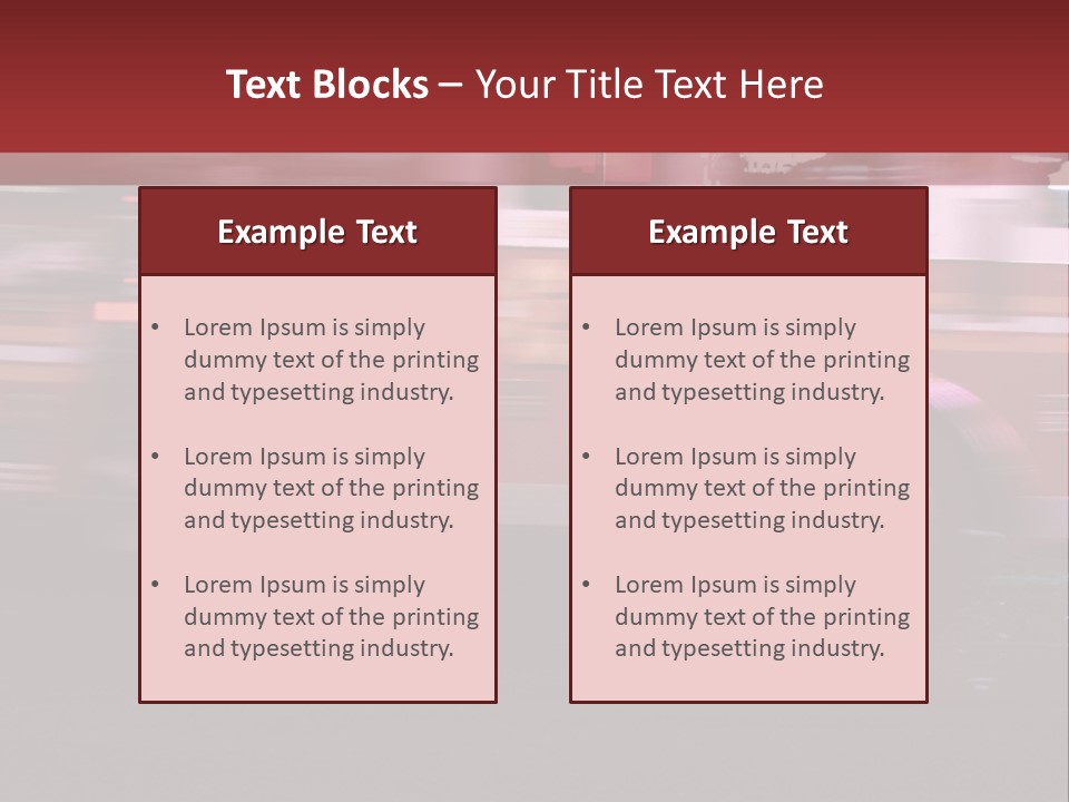Metro Usa Lights PowerPoint Template