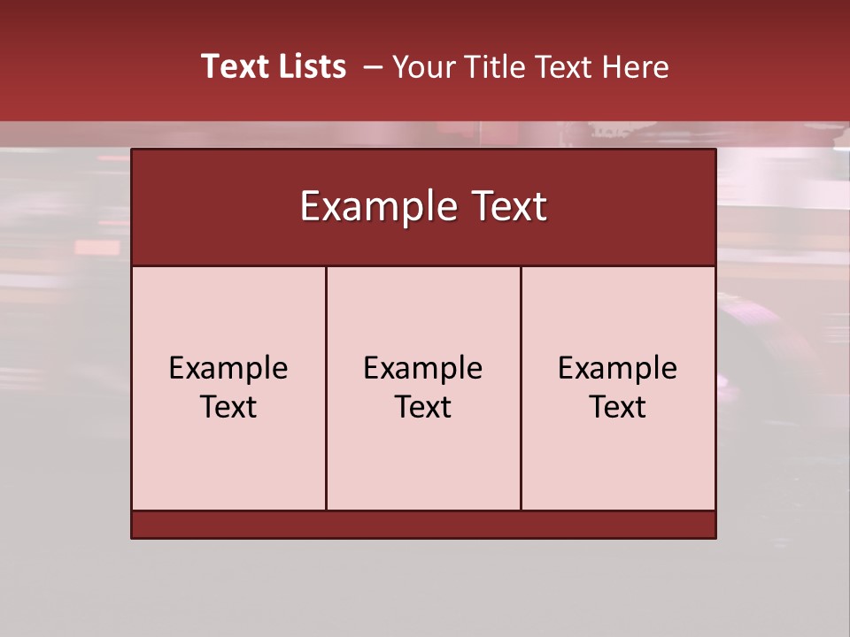 Metro Usa Lights PowerPoint Template