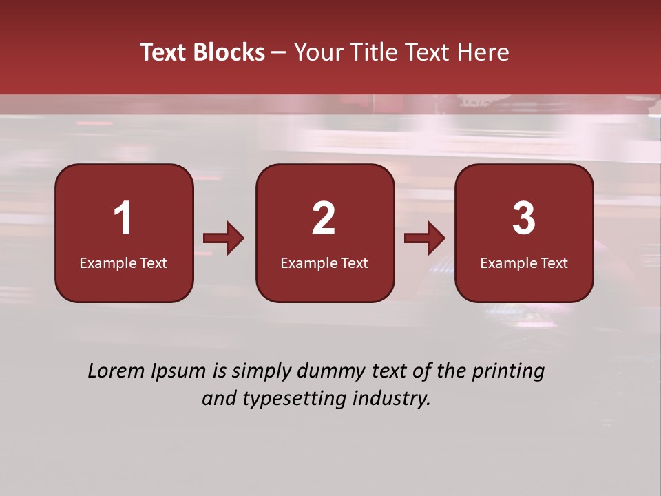Metro Usa Lights PowerPoint Template
