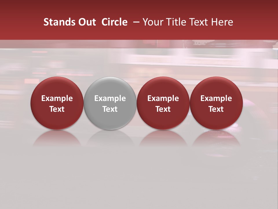 Metro Usa Lights PowerPoint Template