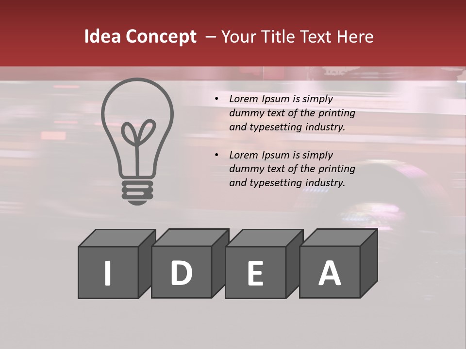 Metro Usa Lights PowerPoint Template