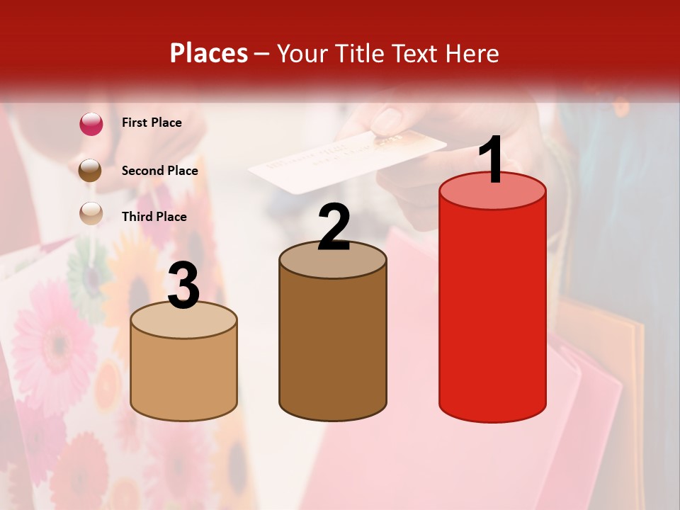 Consumer Mall Bag PowerPoint Template