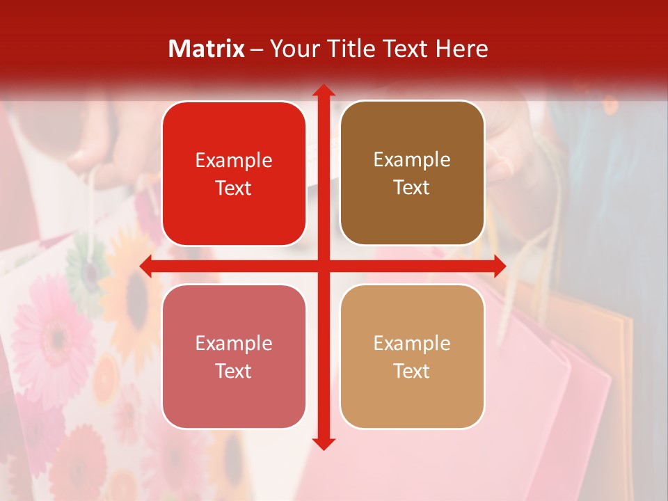 Consumer Mall Bag PowerPoint Template